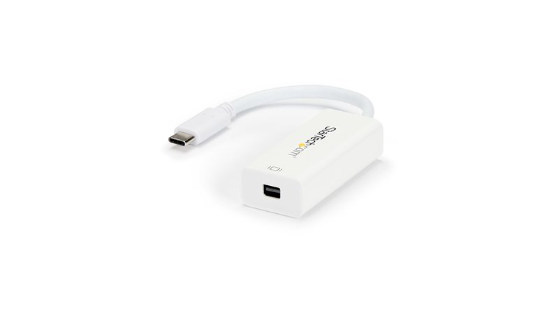 StarTech.com USB-C to Mini DisplayPort Adapter - 4K 60Hz - White - USB 3.1 Type-C to Mini DP Adapter - Upgraded Version is CDP2MDPEC