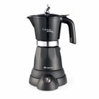 Ariete 1368 Moka Aroma, Electric Moka Pot, 4/6 cups, 480 W, Auto Shut Off, Maintains Temperature at 30 degrees, Black