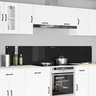 vidaXL Keittiön suojapaneeli 2 pcs Musta 110 x 40 cm karkaistu lasi