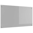 vidaXL Keittiön suojapaneeli Vaaleanharmaa 90 x 50 cm karkaistu lasi