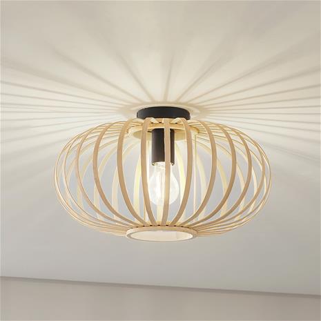 Lindby kattovalaisin Lielle, luonnon bambu, Ø 40 cm
