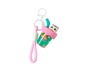 iTotal - Bubble Tea keychain WHITE CAT (XL3078)