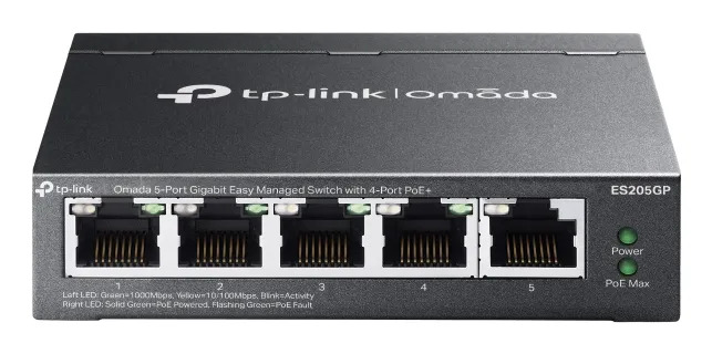 TP-Link ES205GP, kytkin