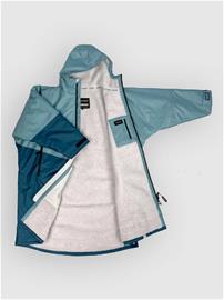 Dryrobe Advance Long Sleeve Kids 5-9 Surf Poncho blue grey