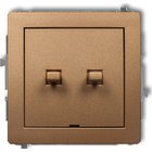 Karlik Deco 8dwpus-2: Kultainen kaksoiskytkin