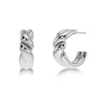 Edblad Twist Hoops L Silver korvakorut 127940