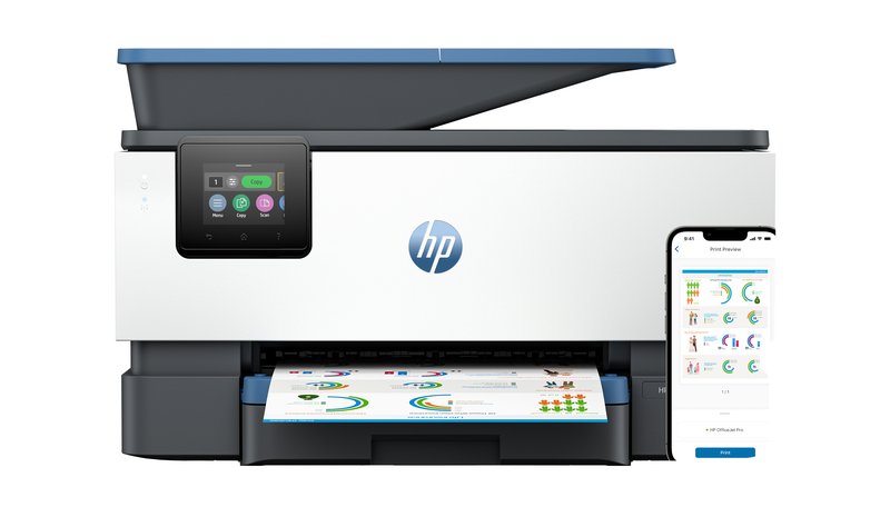 HP OfficeJet Pro 9125e Wireless All-in-One Color Printer, Instant Ink; Two-sided printing