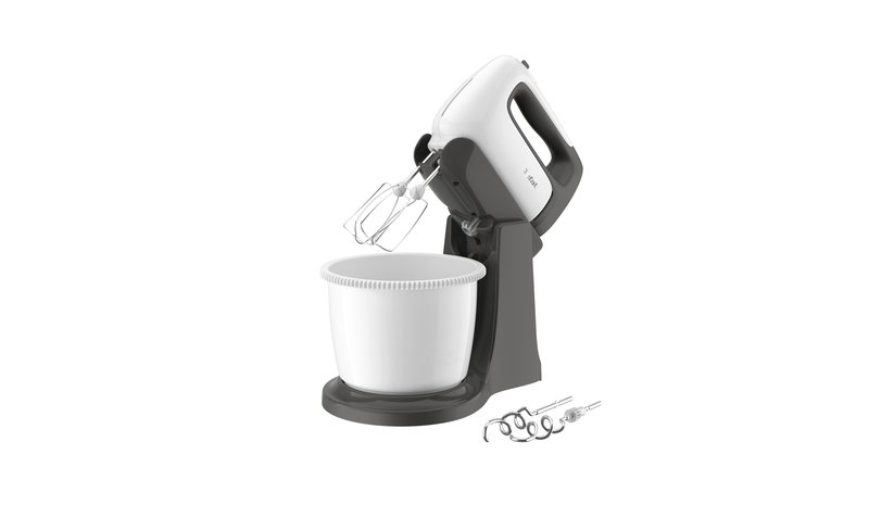 Tefal Prep'Mix+ HT4641 Stand mixer 500 W Grey, White