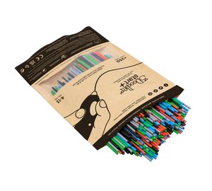 3Doodler Primary Pow Mixed Bag 250 Compostable plastic Blue, Green, Grey, Red 1 g