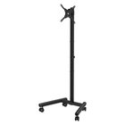 Manhattan Trolley Mount Stand for TV & Monitors, For screens: 13" to 42", VESA compatibility: all between 75X75 to 200x200mm - check the dimensions of the four mounting holes on back of screen to ensure it fits, Max 20kg, Height-adjustable to six levels, 