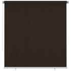 vidaXL Rullaverho ulkotiloihin 220x230 cm ruskea HDPE