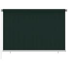 vidaXL Rullaverho ulkotiloihin 220x140 cm tummanvihreä HDPE