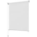 vidaXL Rullaverho ulkotiloihin 200x140 cm Valkoinen