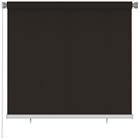 vidaXL Rullaverho ulkotiloihin 160x140 cm ruskea HDPE