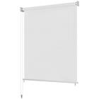 vidaXL Rullaverho ulkotiloihin 120x140 cm Valkoinen