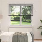 vidaXL Venezia-verho Musta 150 x 150 cm 25 mm Polyvinyylikloridi