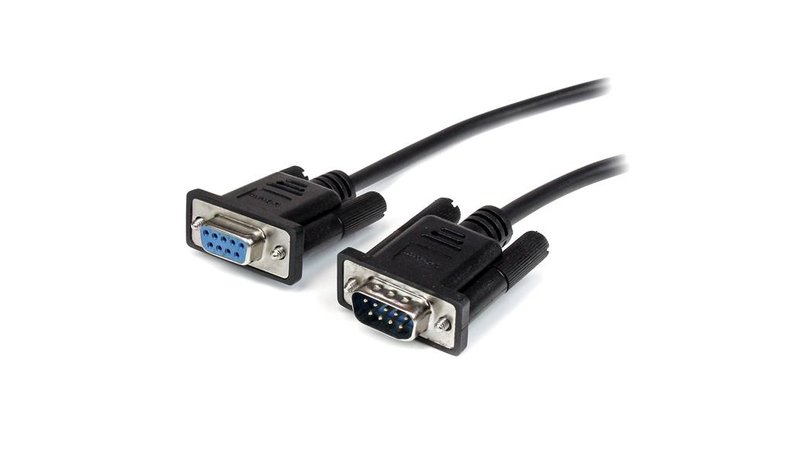StarTech.com 2m Black Straight Through DB9 RS232 Serial Cable - M/F – kuva 1/5