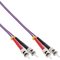 InLine Fiber Optical Duplex Cable ST/ST 50/125µm OM4 2m – kuva 1