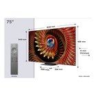 TCL 75C89K TV 190.5 cm (75") 4K Ultra HD Smart TV Wi-Fi Black 4500 cd/m²