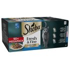 50x50g Fresh & Fine turskaa, lohta & tonnikalaa kastikkeessa Sheba