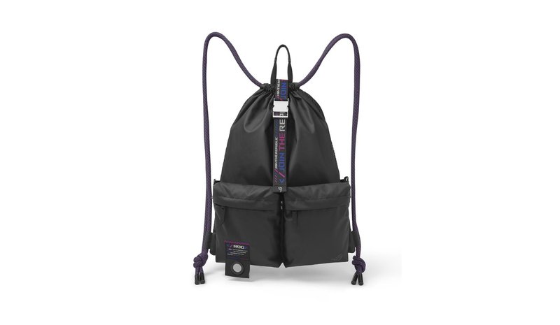 ASUS BD3700 ROG SLASH Multi-use Drawstring Bag Backpack Black
