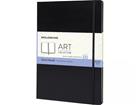 Moleskine ARTQP054, Yksivärinen, musta, 88 arkkia, 165 g/m², Kovakantinen, Universaali