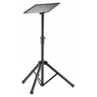 Manhattan Tripod Floor Mount for TV/Monitor/Projector/Laptop, For screens: 13" to 32", VESA compatibility: 75x75 and 100x100mm - check the dimensions of the four mounting holes on back of screen to ensure it fits, Max 15kg, Height Adjustable, Black, Brack