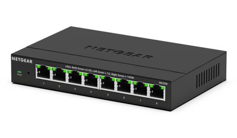 NETGEAR MS308 Unmanaged 2.5G Ethernet (100/1000/2500) Black