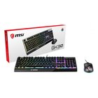 MSI VIGOR GK30 COMBO RGB MEMchanical Gaming Keyboard + Clutch GM11 Gaming Mouse ' DE Layout, 6-Zone RGB Lighting Keyboard, Dual-Zone RGB Lighting Mouse, 5000 DPI Optical Sensor, RGB Mystic Light'