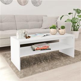 vidaXL Sohvapöytä valkoinen 100x40x40 cm tekninen puu