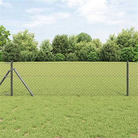 vidaXL Ketjuaita 10 x 0,6 m Teräs Harmaa