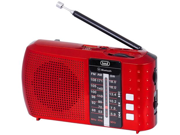 Trevi MULTIBAND WIRELESS PORTABLE RADIO USB MICRO SD RA 7F20 BT RED