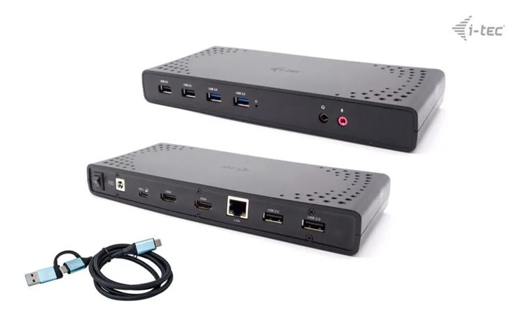 i-tec USB 3.0 / USB-C / Thunderbolt Dual Display Docking Station + Power Delivery 100W – kuva 2/2