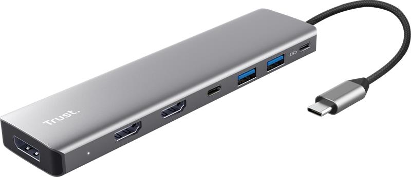 Trust 25661 interface hub USB Type-C Aluminium – kuva 2/2