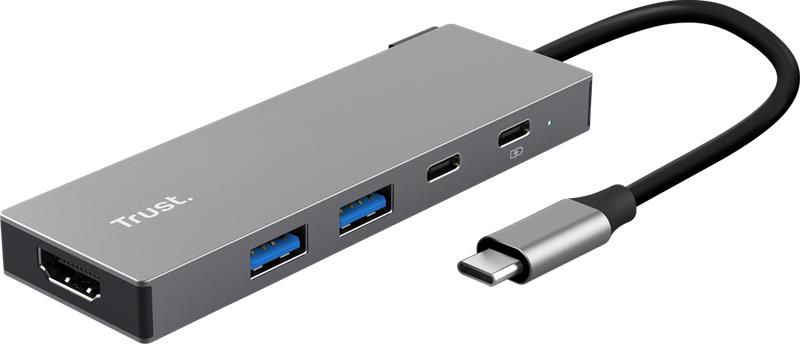 Trust 26062 interface hub USB Type-C Grey