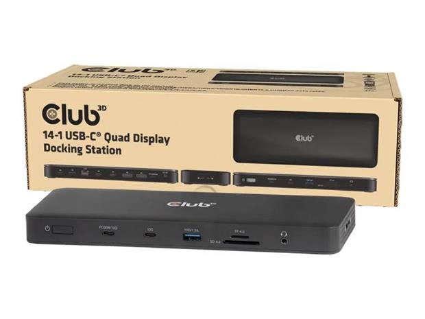 CLUB3D 14-1 USB-C® Quad Display Docking Station
