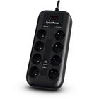 CyberPower Tracer III P0820SUF0-FR surge protector Black 8 AC outlet(s) 200 - 250 V 1.8 m