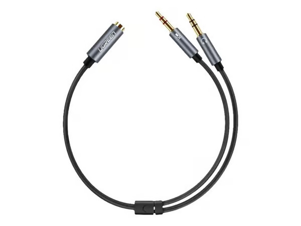 Ugreen 6957303828999 audio splitter Black, Grey