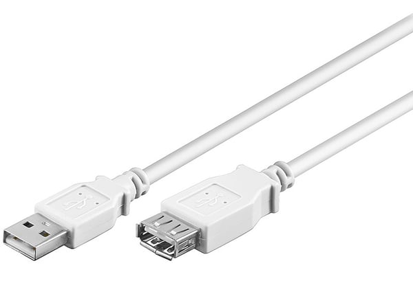 Pro USB-A <-> USB-A - 3m - Valkoinen