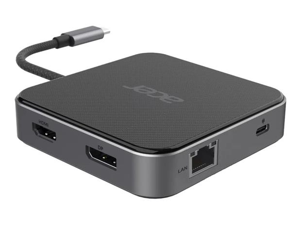 Acer 7-in-1 USB 4 Dongle Wired USB4 Black, Silver