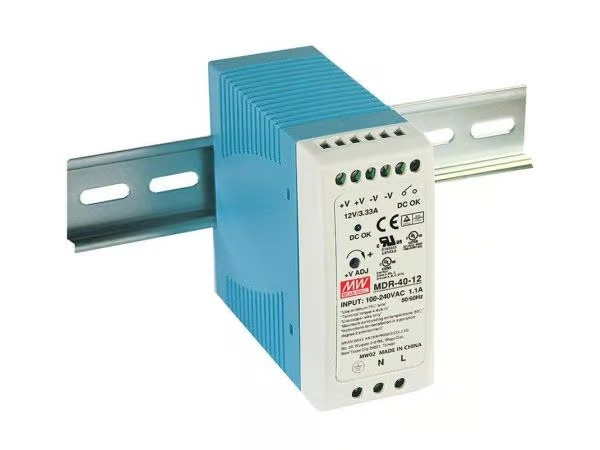 LevelOne 48V DC Industrial Power Supply, 48V DC, 40W, DIN-Rail