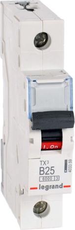 Legrand TX3 circuit breaker Miniature circuit breaker Type B 1
