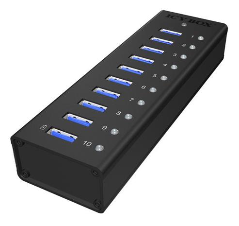 ICY BOX IB-AC6110 USB 3.2 Gen 1 (3.1 Gen 1) Type-B 5000 Mbit/s Black