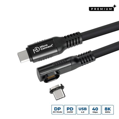 Microconnect MC-LS-USB4CC1.0-A USB cable USB4 Gen 3x2 1 m USB C 240 W Black