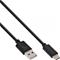 InLine USB 2.0 Cable, USB-C male / USB-A male, black, 1.5m – kuva 2