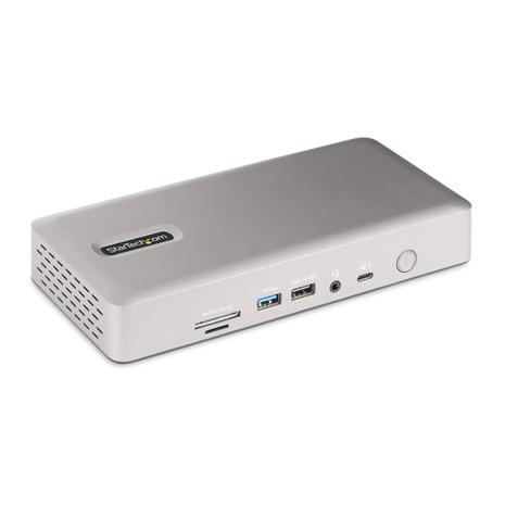 StarTech.com Universal USB4 & Thunderbolt 4 Docking Station, Quad Display on Windows, Dual Display on MacBook, HDMI DP Dock with 98W Laptop Charging