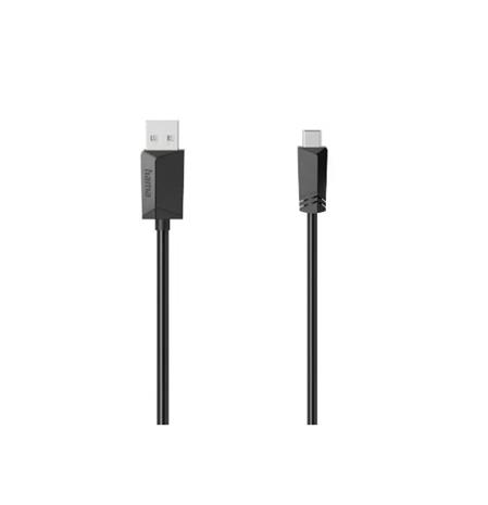Hama 00074260 USB cable USB 2.0 1.5 m USB A Mini-USB B 0.48 Gbit/s Black