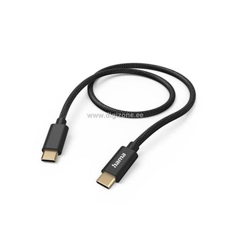 Hama Fabric USB cable USB 2.0 1.5 m USB C 0.48 Gbit/s Black