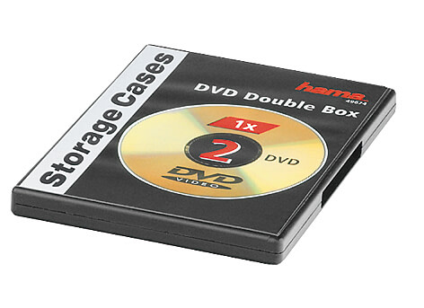 Hama 00051294 optical disc case DVD case 2 discs Black