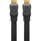 Litteä Hdmi 2.0 kaapeli 1m, 4k@60hz, Goobay, Arc, Hdcp
